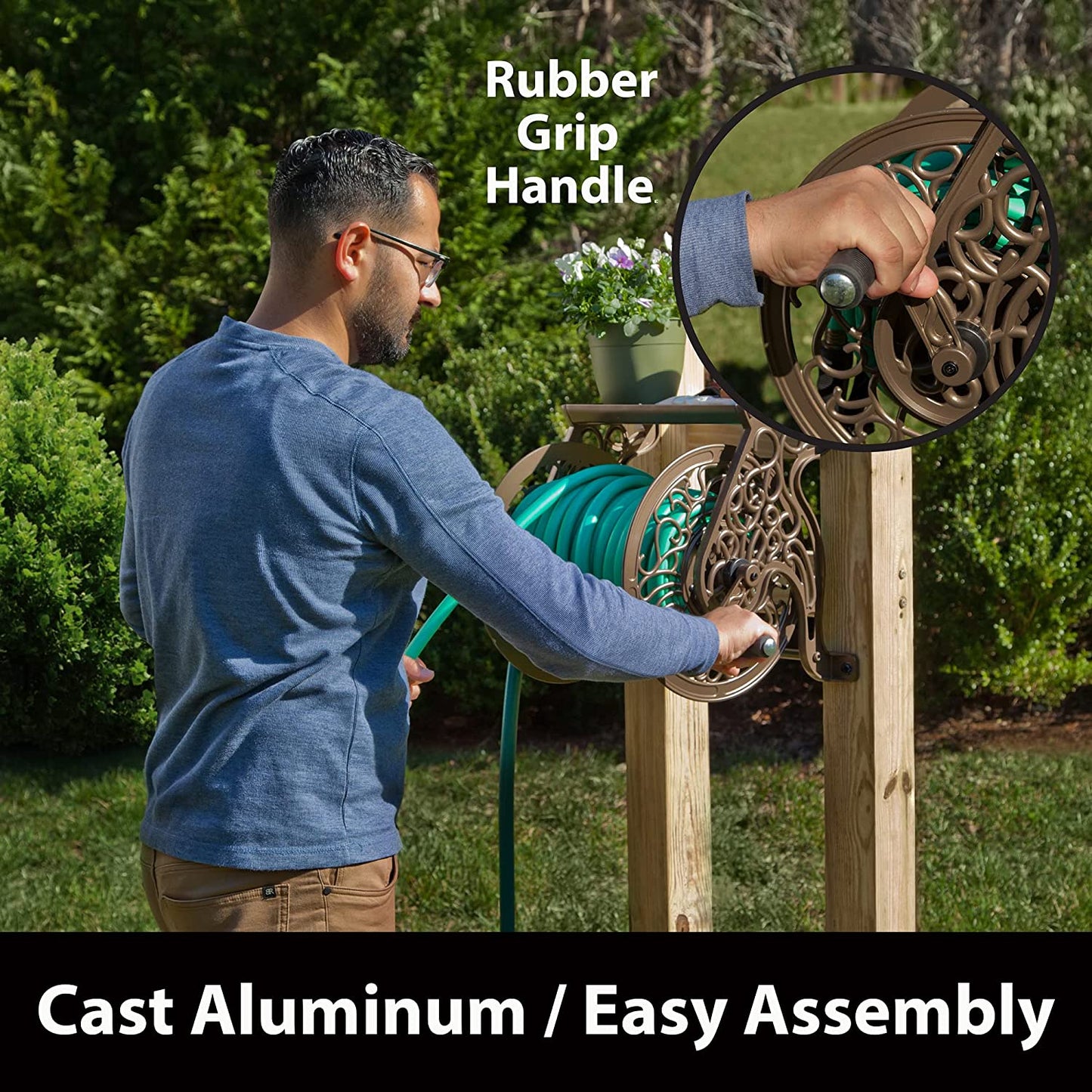 Wall Mount Garden Hose Reel