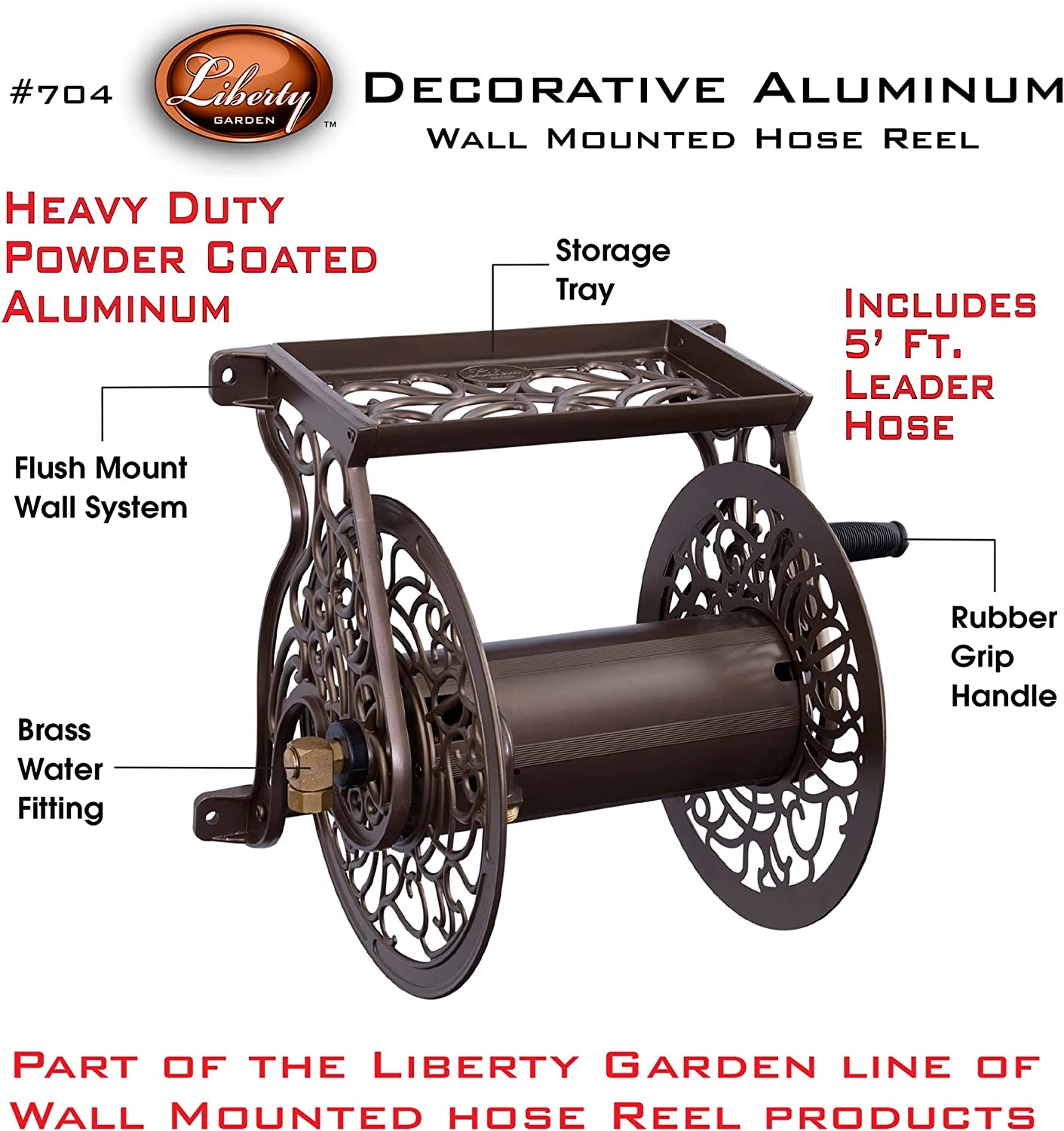 Wall Mount Garden Hose Reel